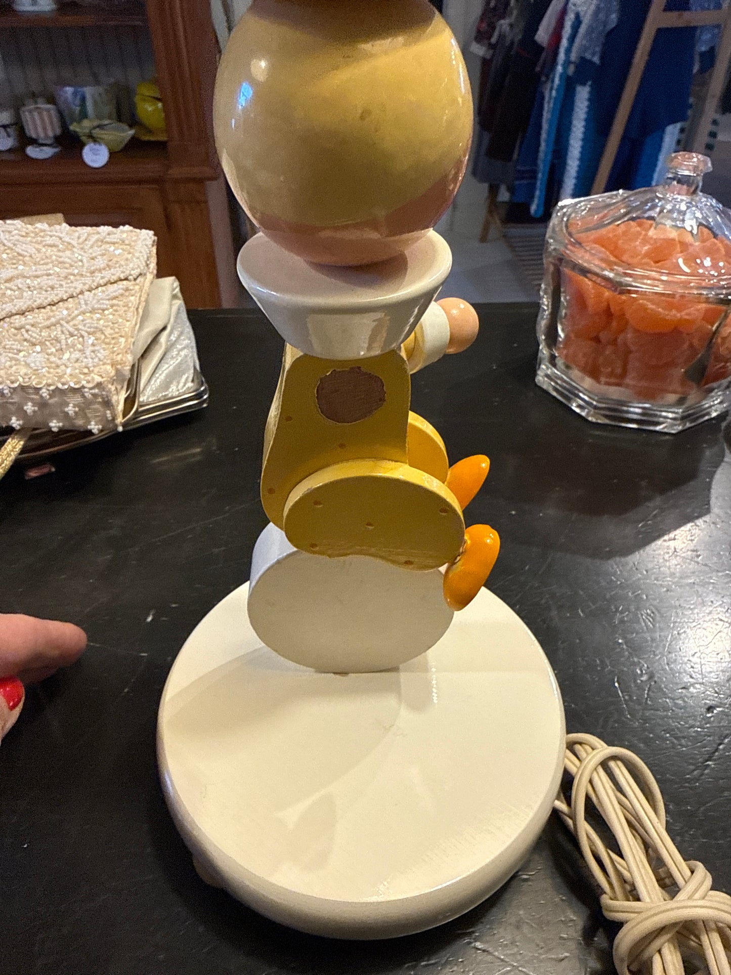 Irmi lamp with wooden clown