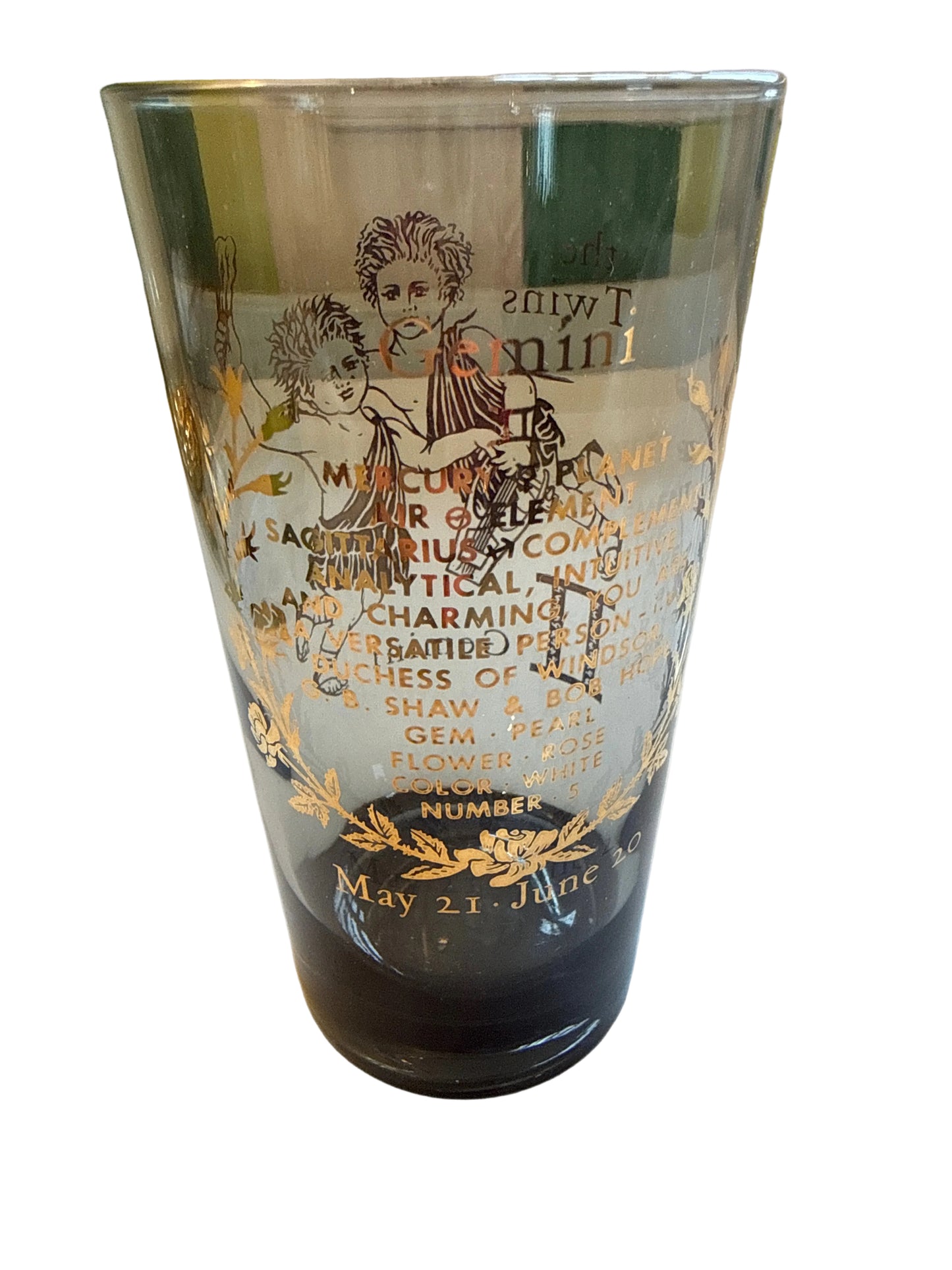 Vintage Zodiac Highball Glasses – Set of 12