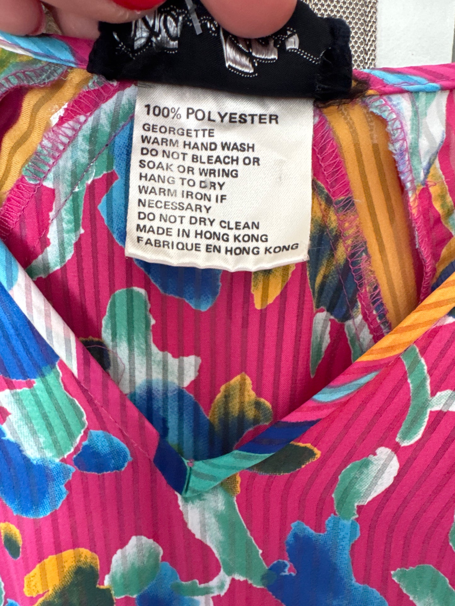 Diane freis colorful floral dress