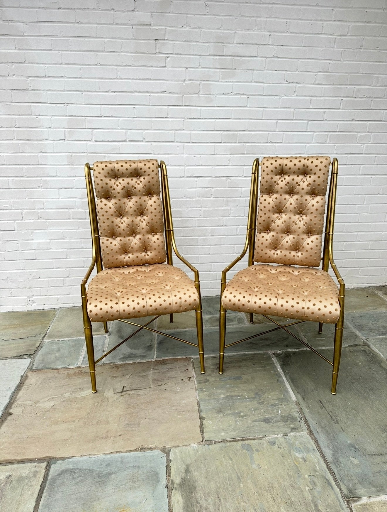 Pair of Brass "Imperial" Dining
Chairs by Weiman/Warren
Lloyd for Mastercraft