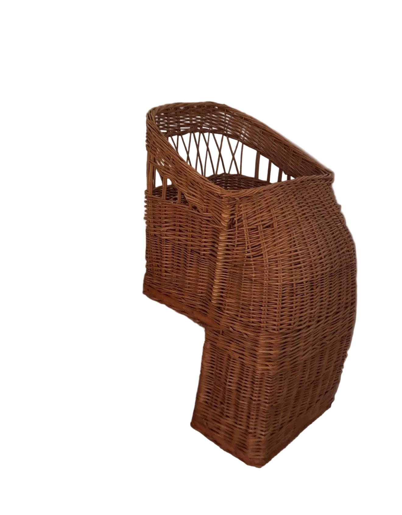 Vintage wicker child’s bicycle seat/stair  basket
