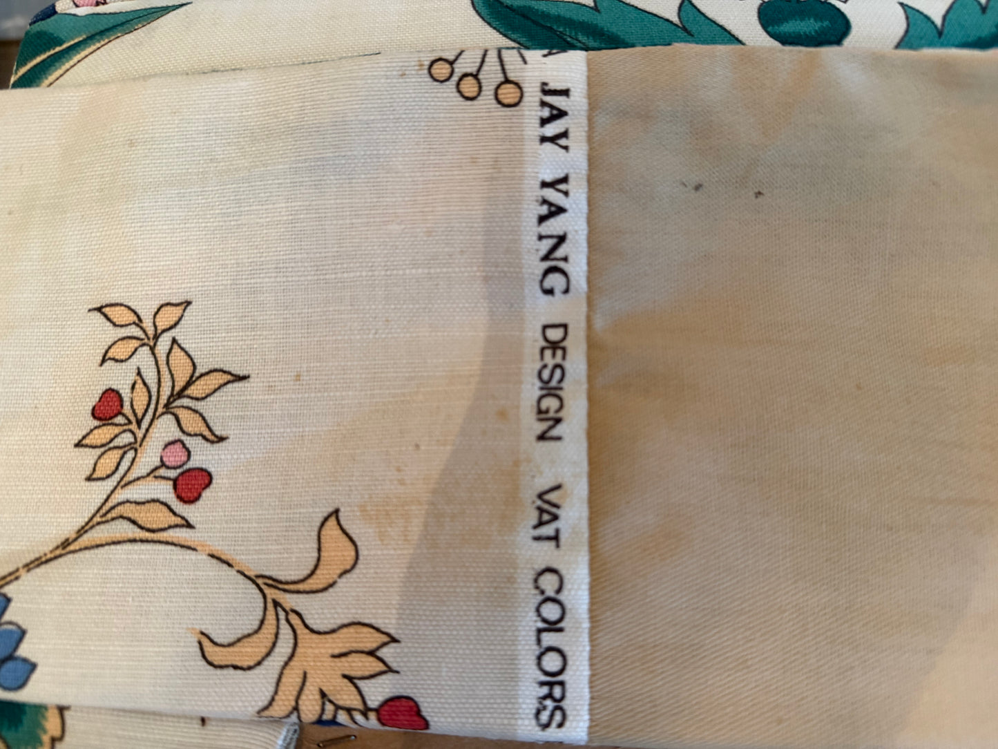 Pair of Vintage Floral Upholstered Ottomans