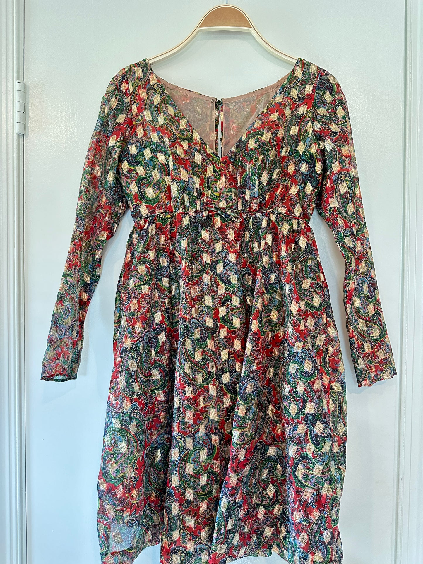 Paisley empire dress