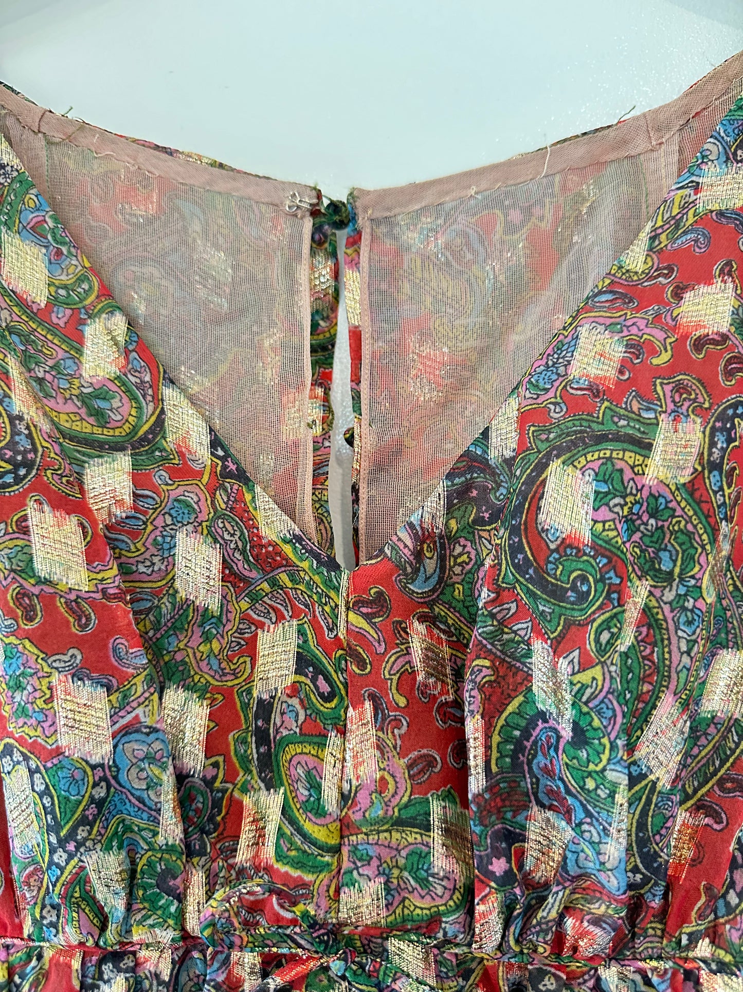 Paisley empire dress