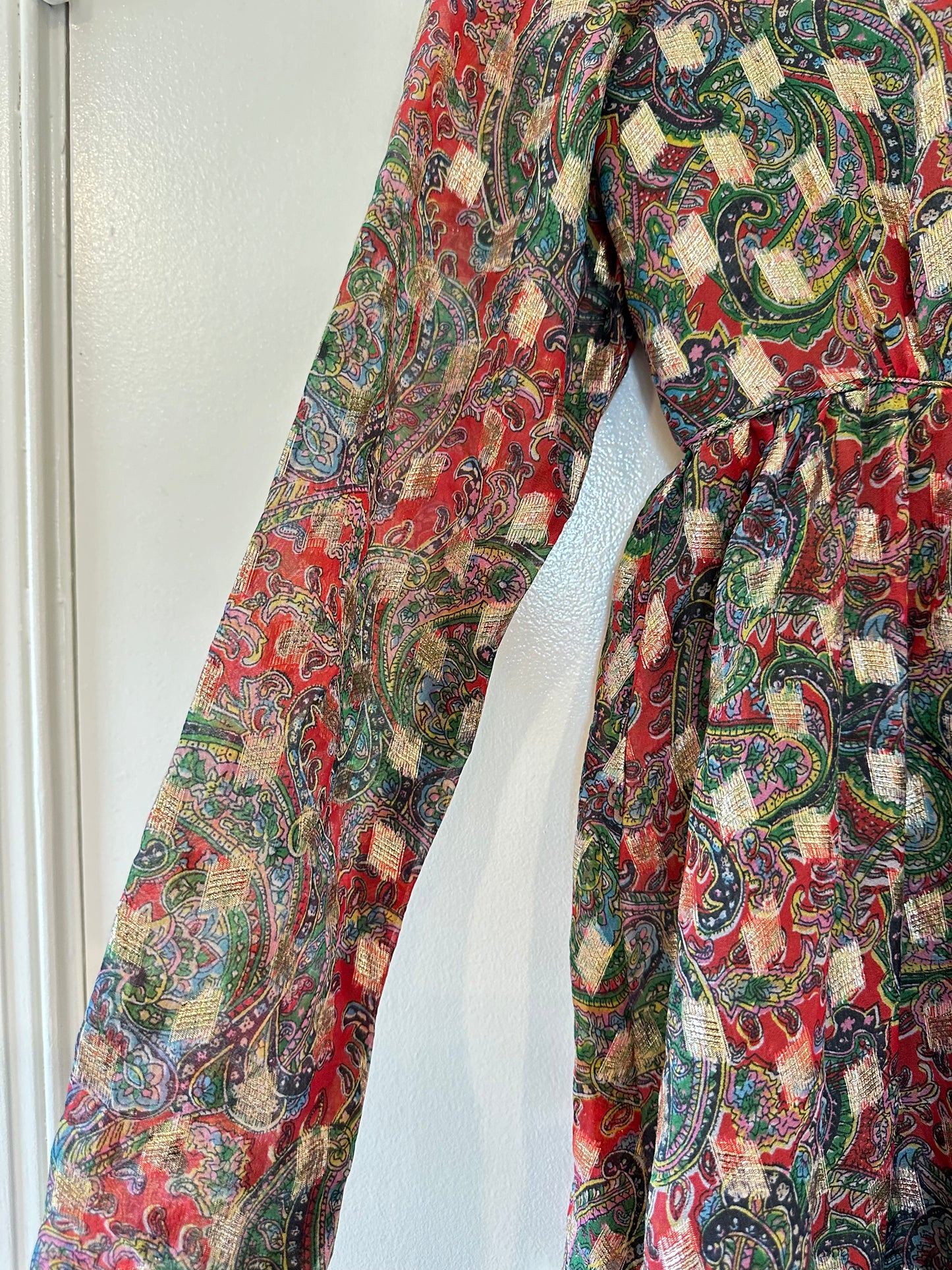 Paisley empire dress