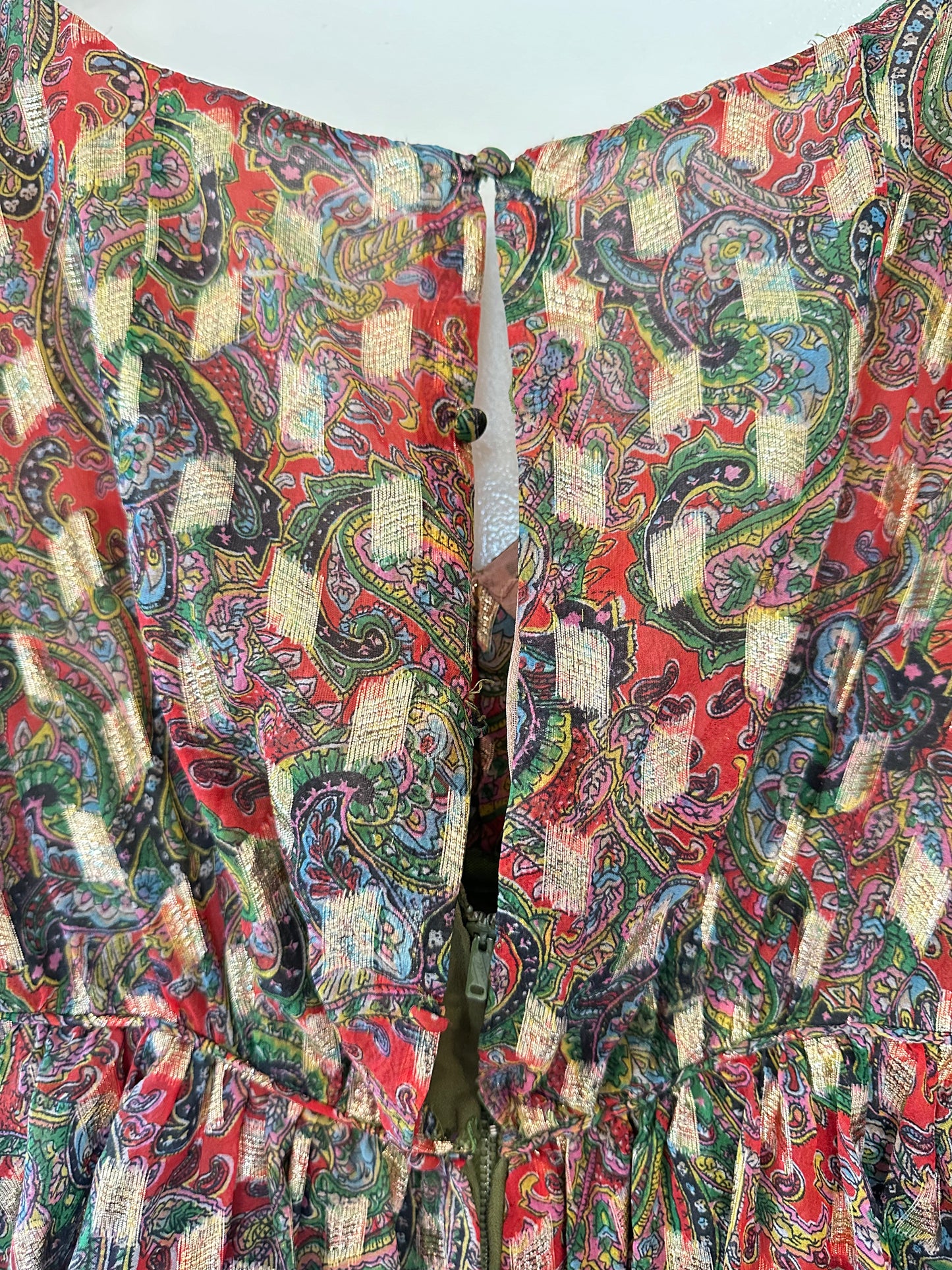 Paisley empire dress