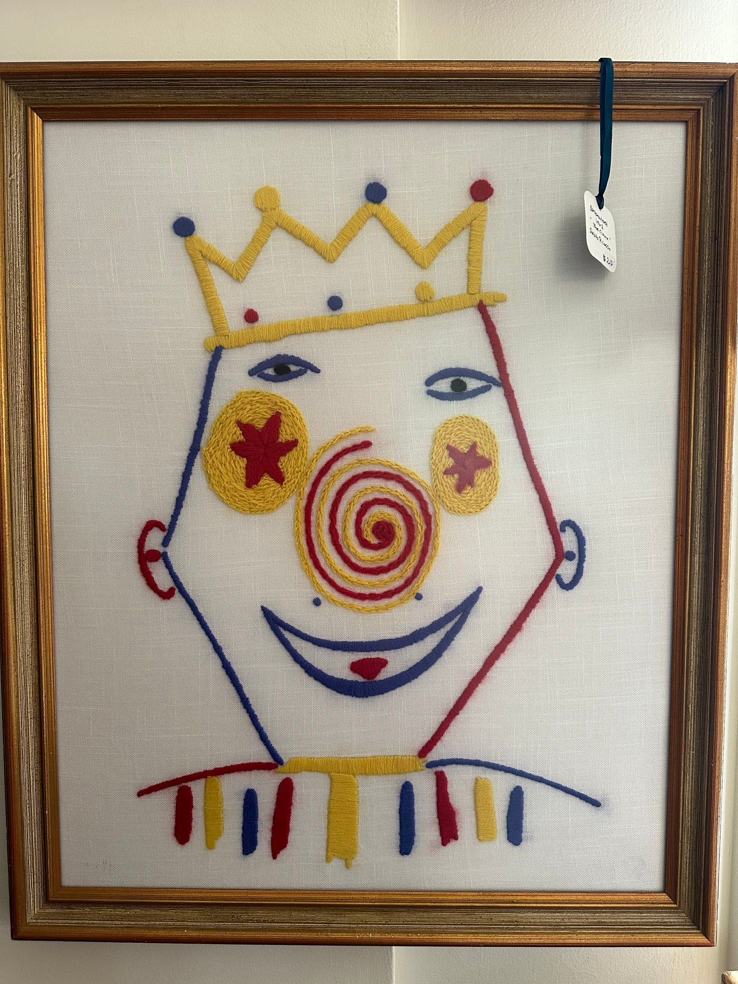 Picasso embroidered art