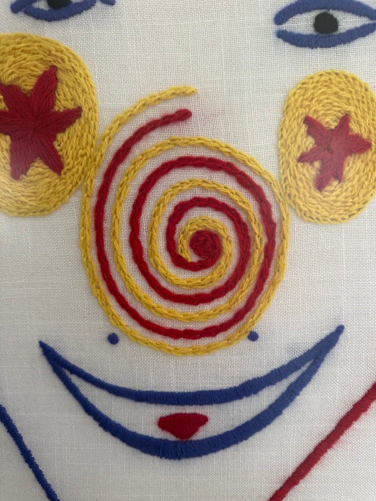 Picasso embroidered art