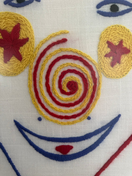 Picasso embroidered art