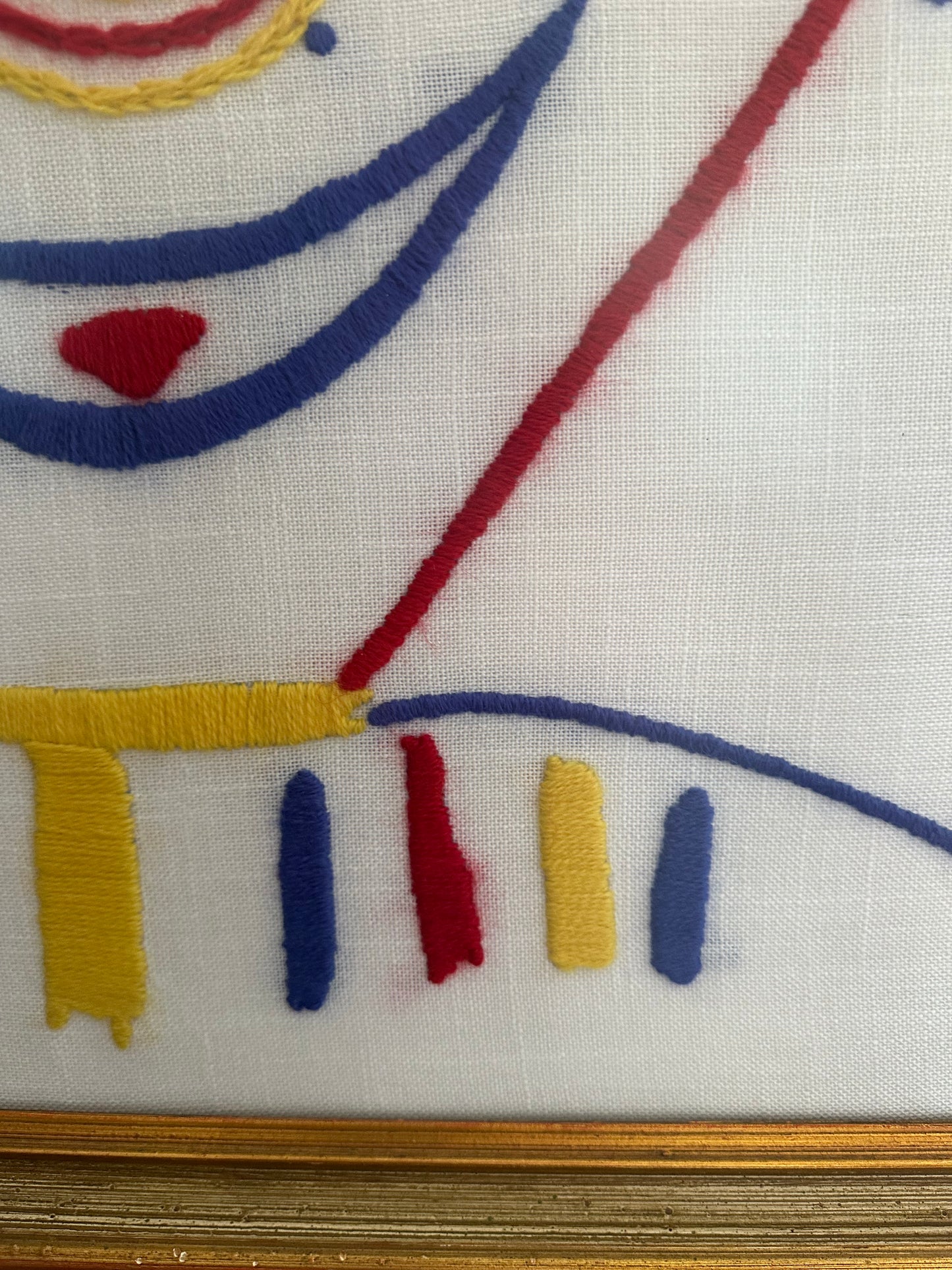 Picasso embroidered art