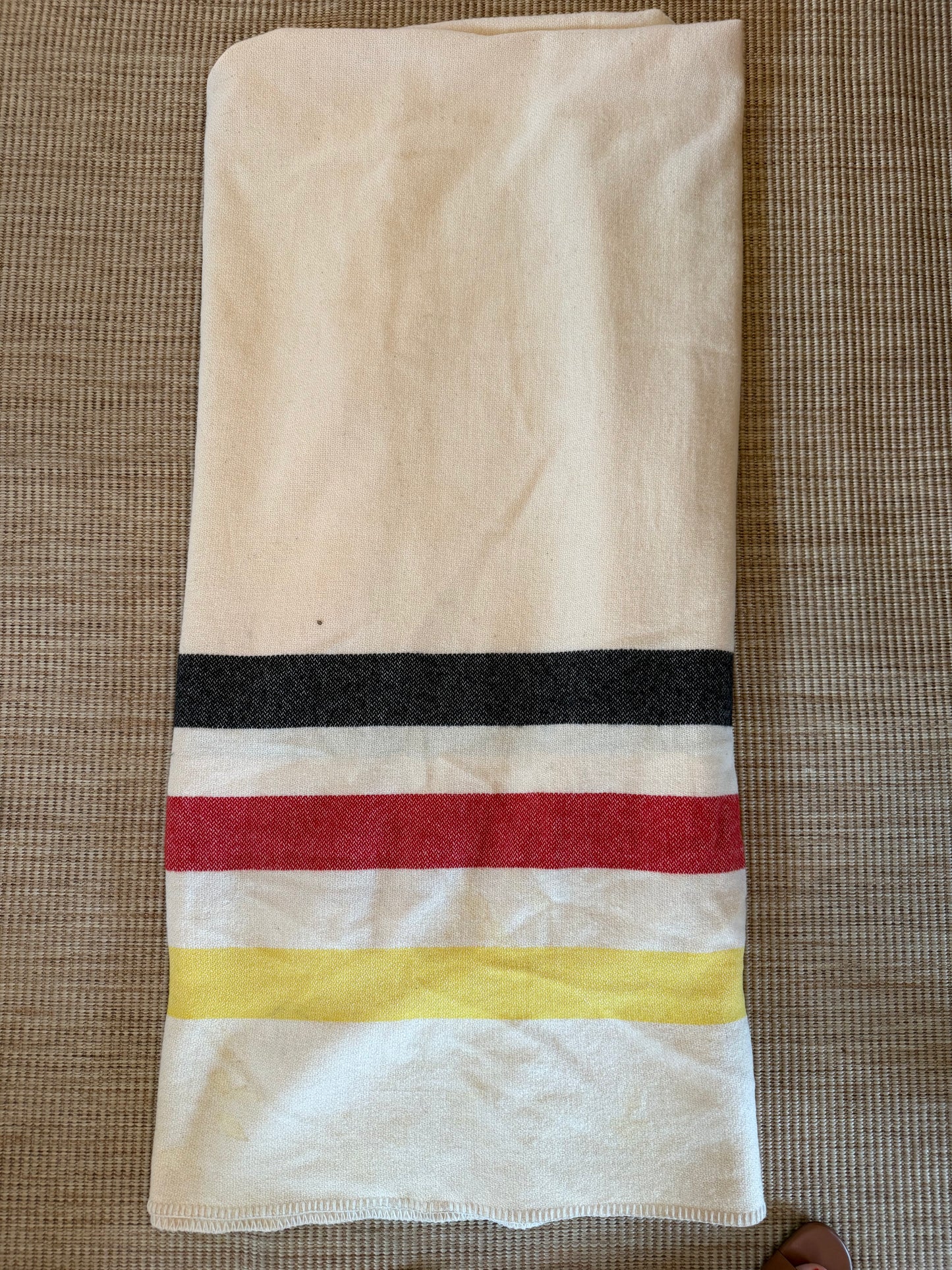 Vintage L.L.Bean Striped Camp Blanket | Freeport, Maine