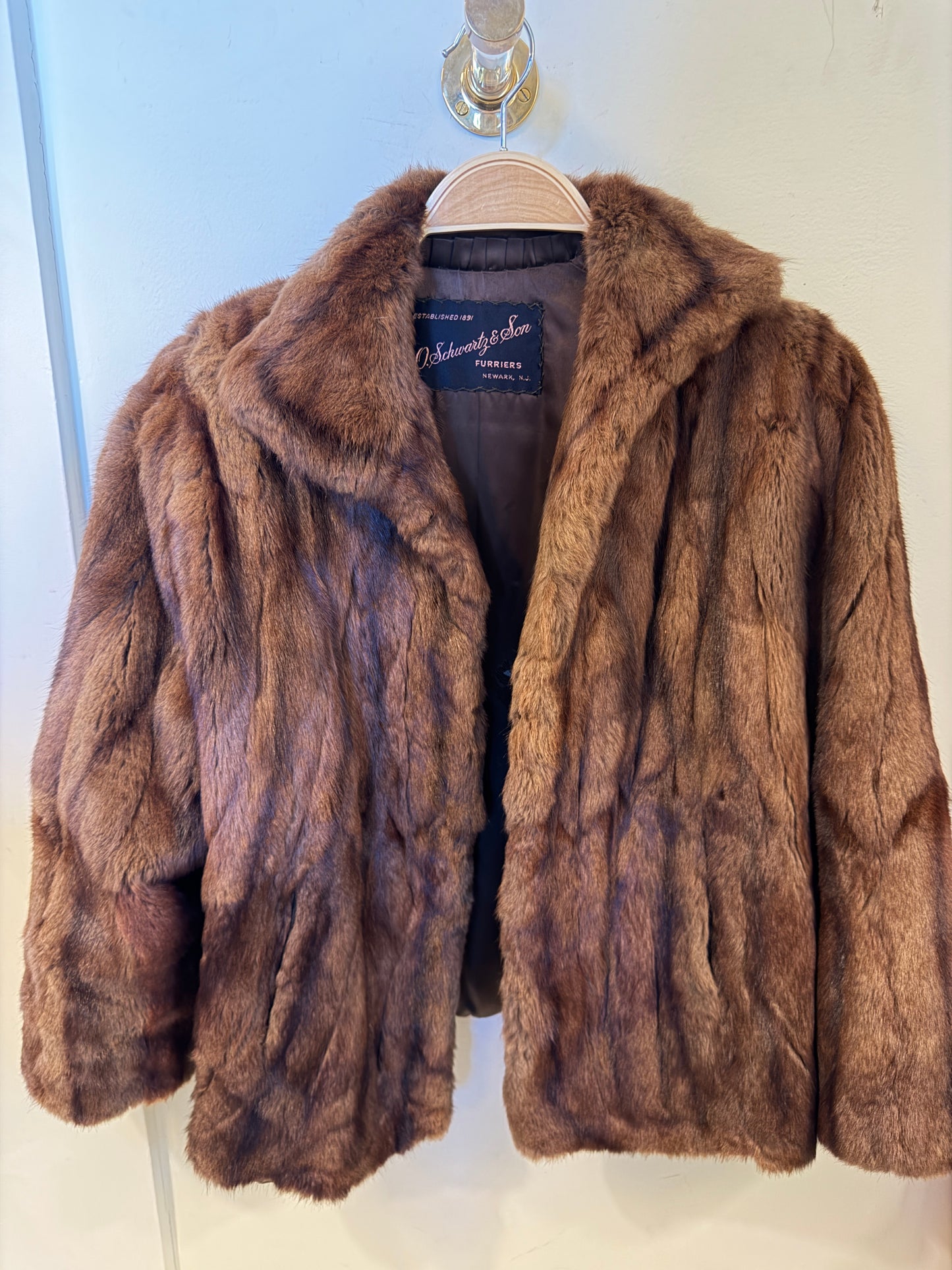 Vintage O. Schwartz & Son Brown Mink Jacket