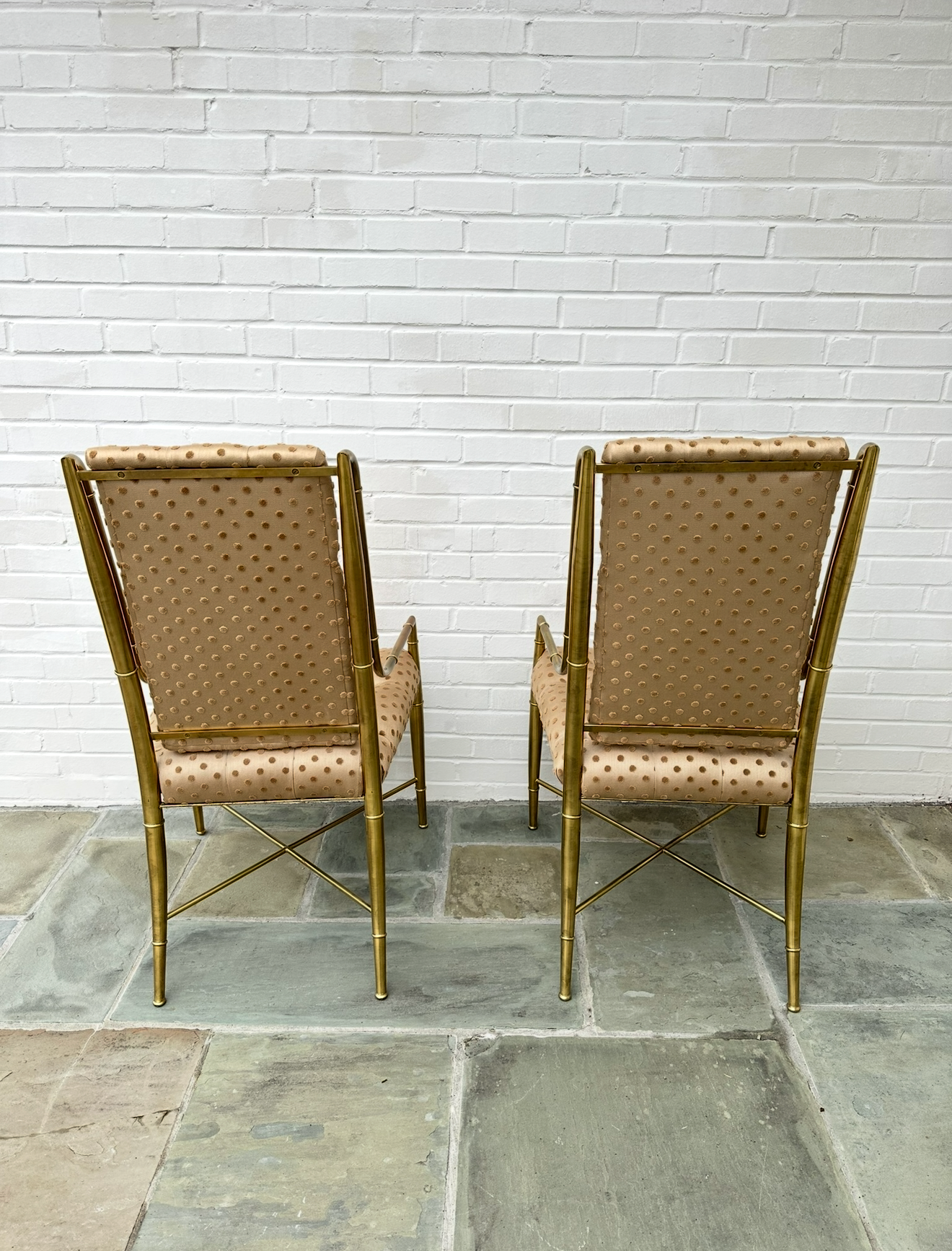 Pair of Brass "Imperial" Dining
Chairs by Weiman/Warren
Lloyd for Mastercraft