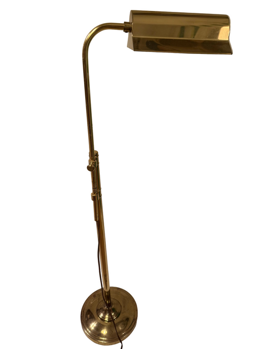 Mid Century Brass Adjustable Floor Lamp