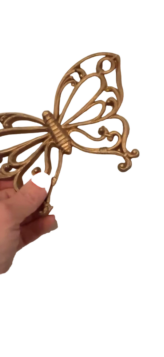 A pair of MCM resin butterflies