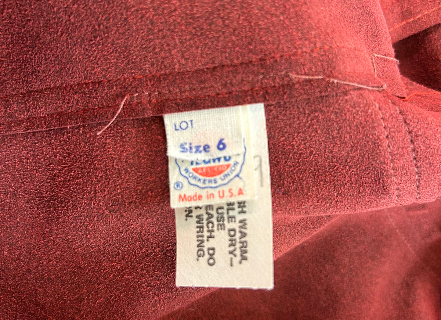 Vintage Rust ultra Suede Belted Shirt Dress