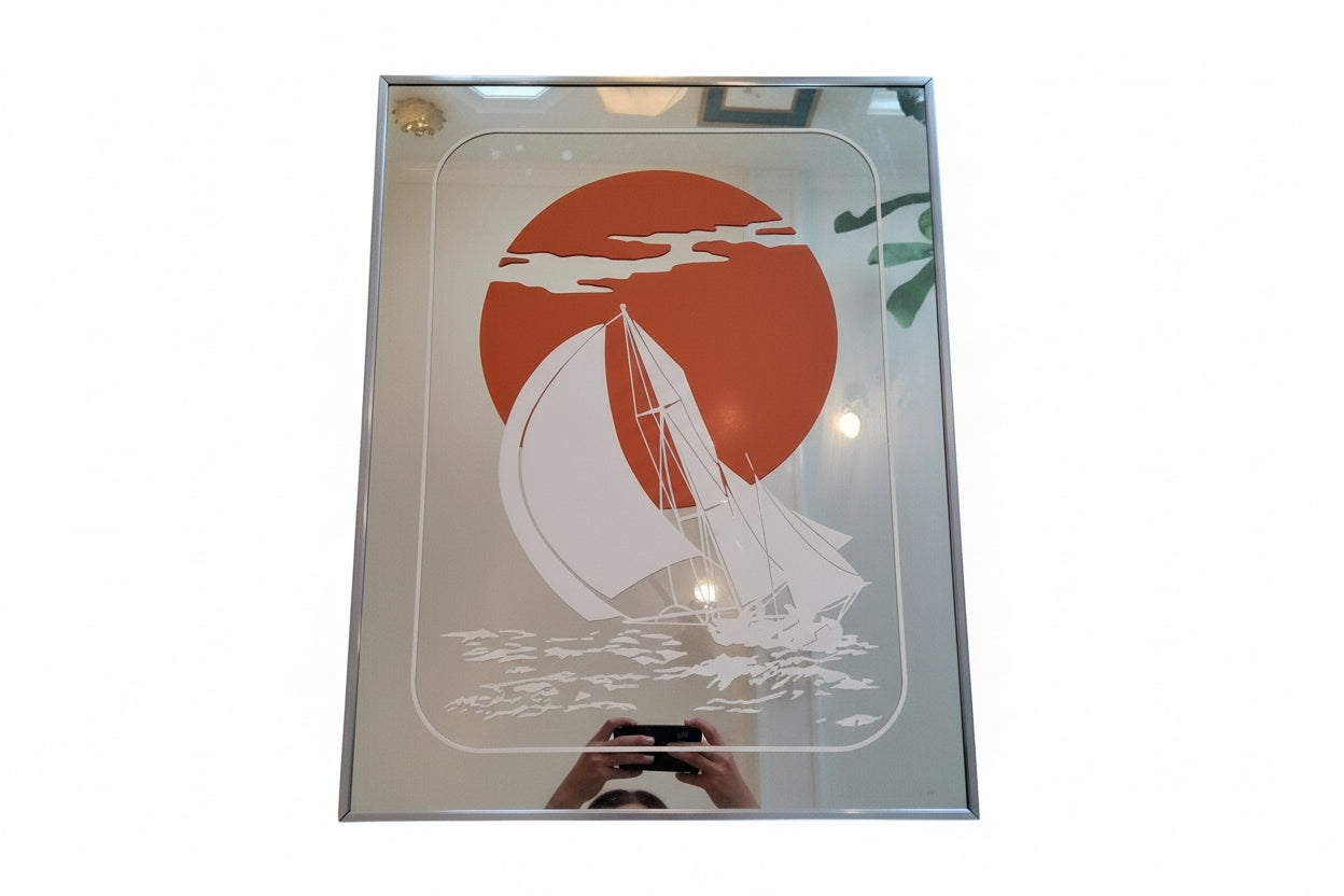 MCM mirror Art "out to sea"